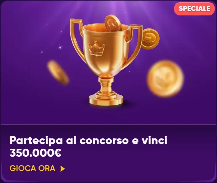 Partecipa al concorso e vinci 350 000eur